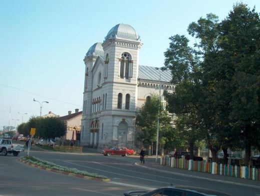 The Temple seen from further down the street